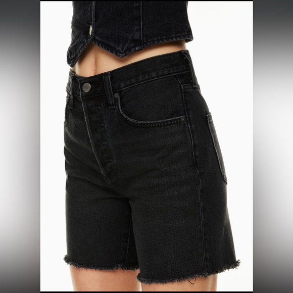 Denim Forum The Arlo High Rise Straight Shorts - Picture 2 of 7